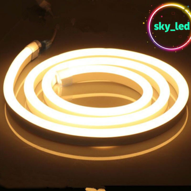 Paket Lampu Neon Flex 220v 1m 2m 3m 4m 5m 5 meter Led Selang Fleksibel 220v Warna Neon Box Outdoor ip65 Huruf DIY 220v strip