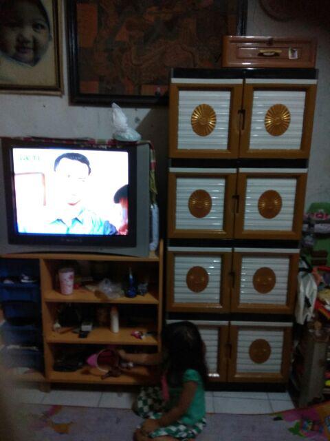 Lemari Plastik / Laci / Lemari Pakaian / Rak Serbaguna Portable  Susun 4 By Gojek