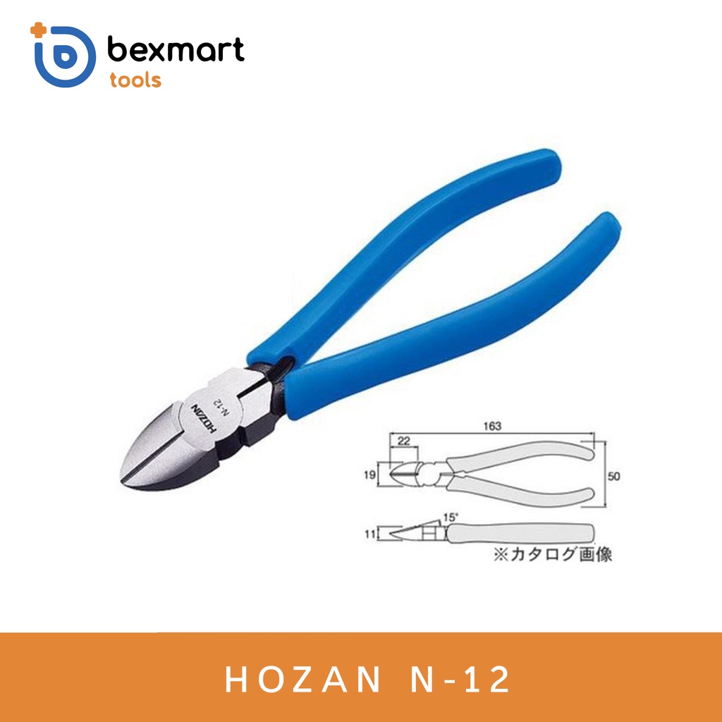 Tang Potong Diagonal Cutter Hozan N 12
