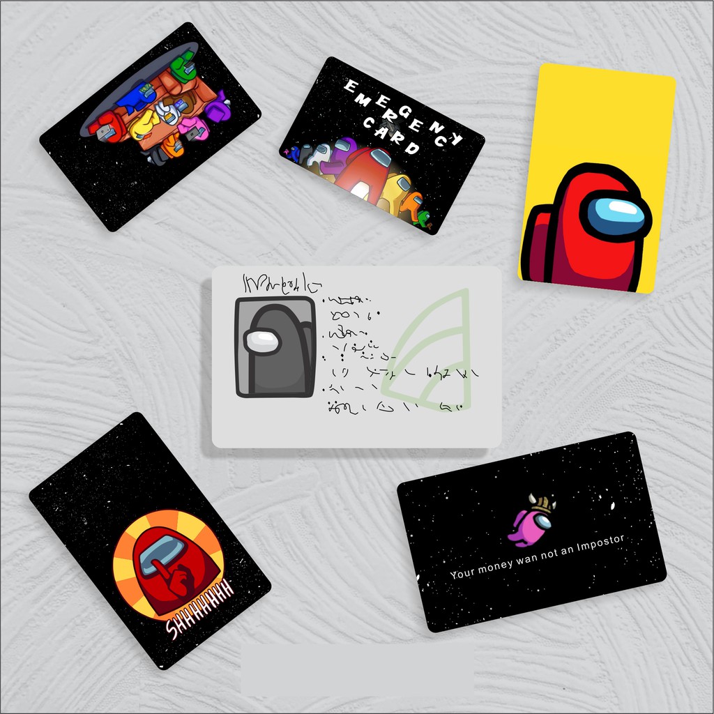 

Among Us: Pelindung ATM - Stiker Skin Cover Kartu ATM Chip & Elektronik, E-Money, E-Toll, Kartu Poin