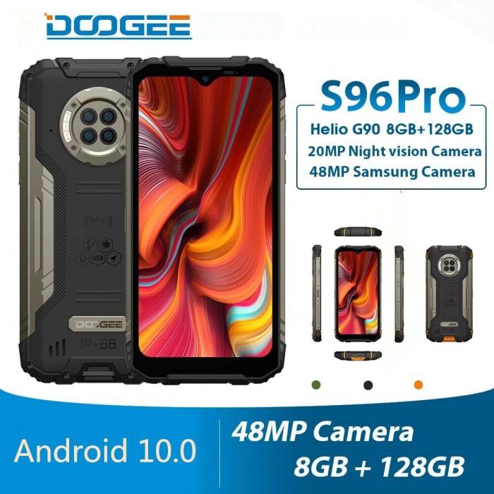 DOOGEE S96 Pro G90 8GB128GB 48MP Camera 20MP Infrared Night Vision