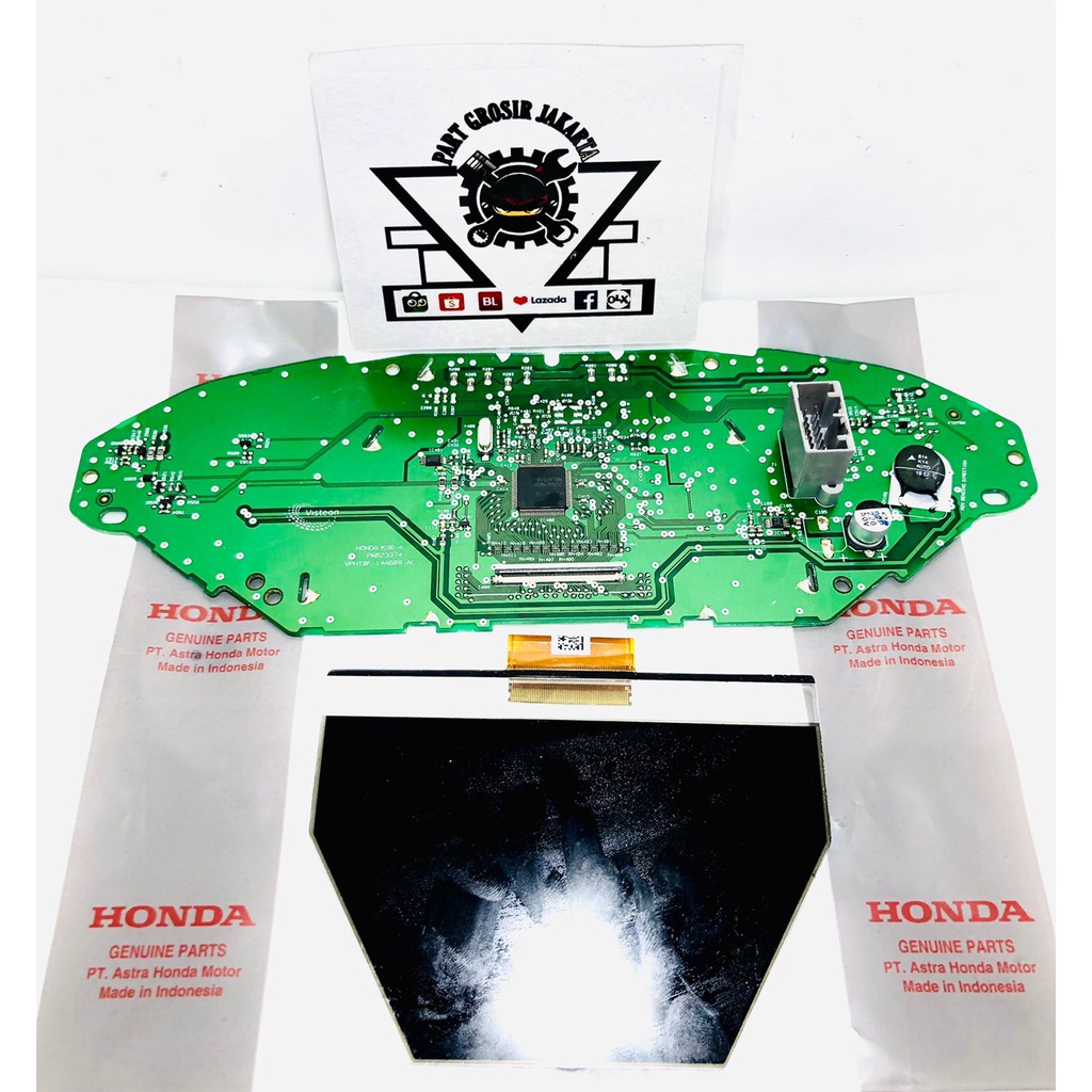 MESIN SPEEDOMETER SPIDOMETER SPEEDO METER MESIN PCB KACA LCD HONDA PCX 150 ABS NON ABS PCX LAMA MURA