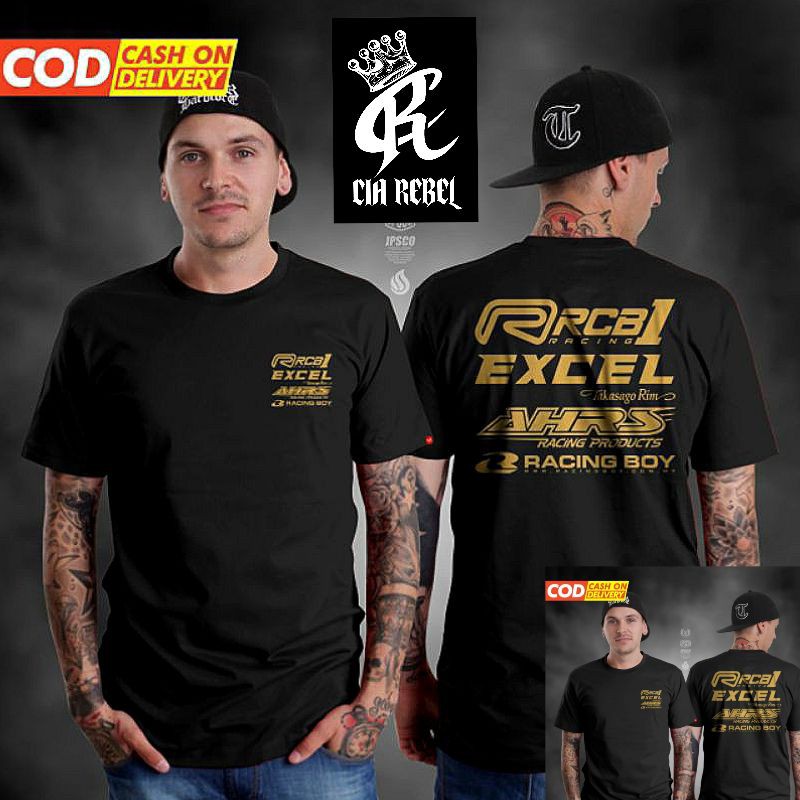 KAOS BAJU RACING RCB1 RCB 1 TERLARIS BAJU RACING RCB/BAJU KAOS LOGO RCB KAOS OTOMOTIF/KAOS TERLARIS