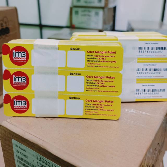 Voucher indosat kosong