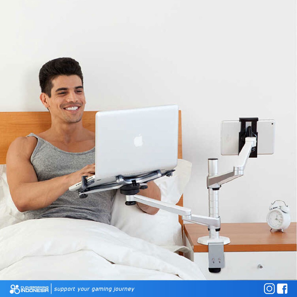 OA-9X Desktop Full Motion Dual Arm - Bracket Laptop Tablet Holder