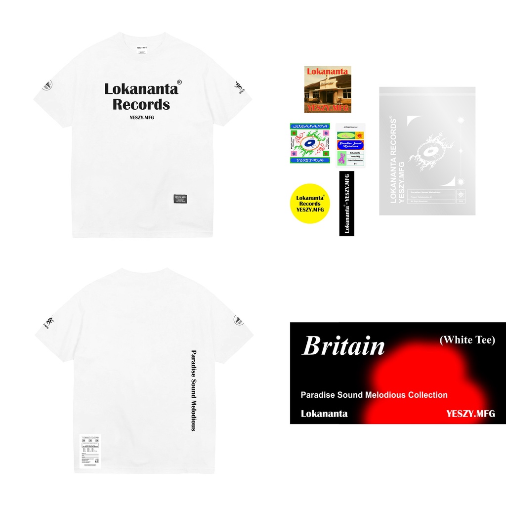 YESZY.MFG X LOKANANTA Britain Tshirt White