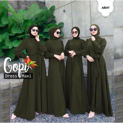 Gamis Kondangn Terbaru Wanita Sage Green Hijau Sage Dres Kondagan Gopi Saten Dresskondangan Kombi Ti