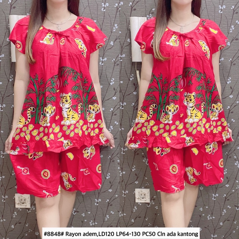 As8848 baju tidur imlek macan jumbo