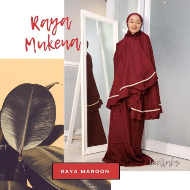 PROMO MUKENA KATUN RAYON POLOS PREMIUM - MAROON - VIELLABS-RAYON RENDA-KATUN RAYON POLOS RENDA