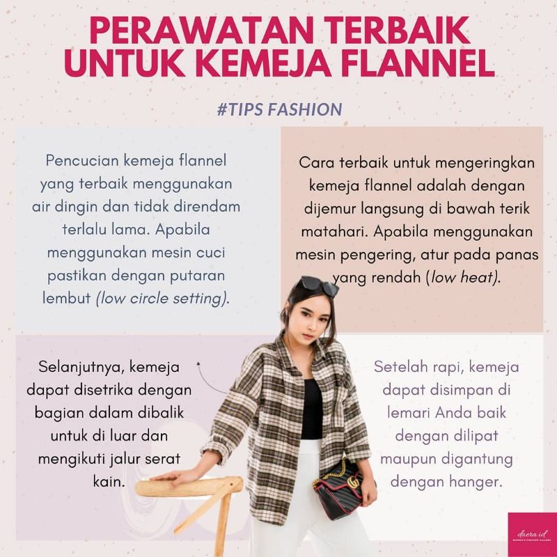 Kemeja Flanel Pria Wanita Lengan Panjang Oversize Motif Kotak Kotak Unisex-5