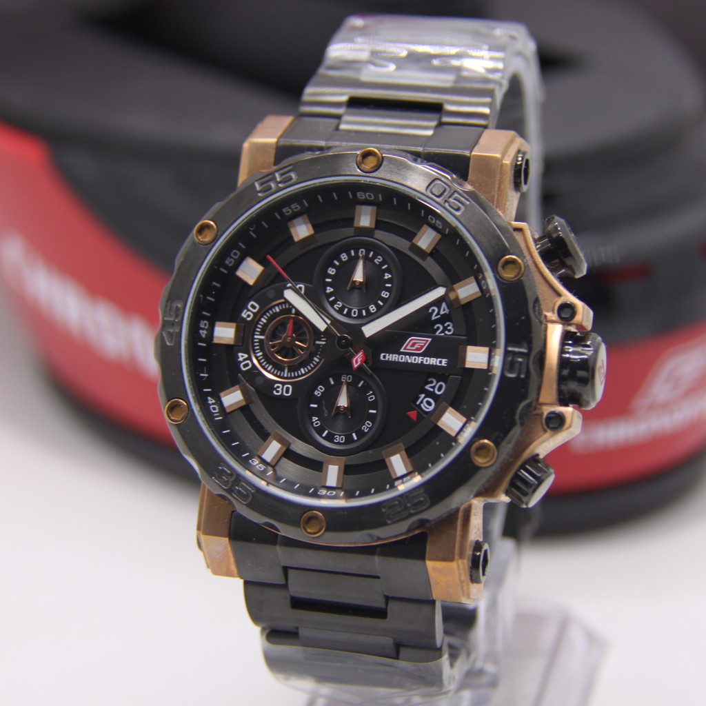 CHRONOFORCE 5321 PRIA STAINLESS STEEL ORIGINAL CF5321 CF 5321 JAM TANGAN COWOK ARLOJI COWOK GARANSI