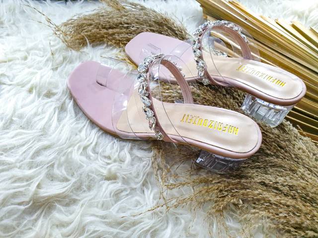 Sendal cantik wanita sendal lucu cassela  babypink
