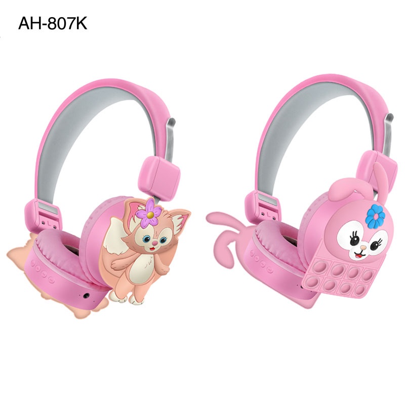 HEADPHONE BLUETOOTH AH-807K FASHION KARTUN LINABELL