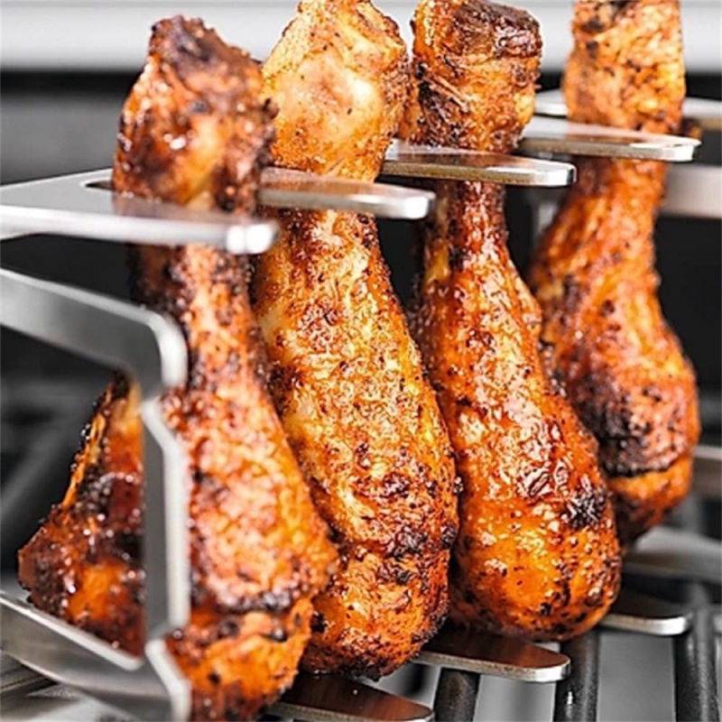 Rak Panggangan BBQ Bahan Stainless Steel Untuk Piknik / Camping