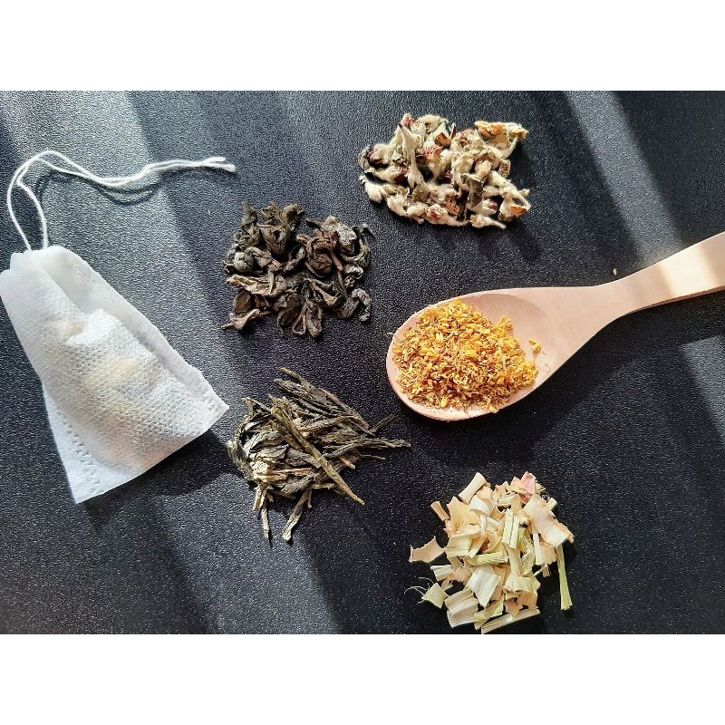 

tisane tea sunrise Sencha Lemongrass Apple Blossom Peppermint Osmanthus