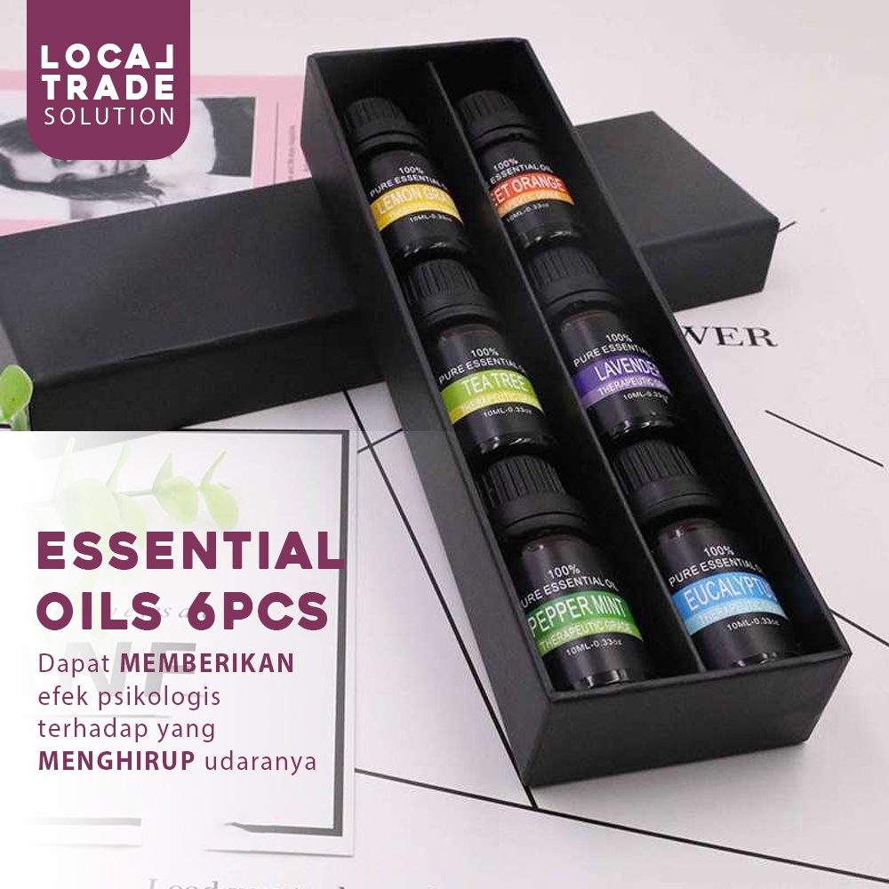 Eighteen Pure Essential Fragrance Oils Minyak Aromatherapy 10ml 6PCS