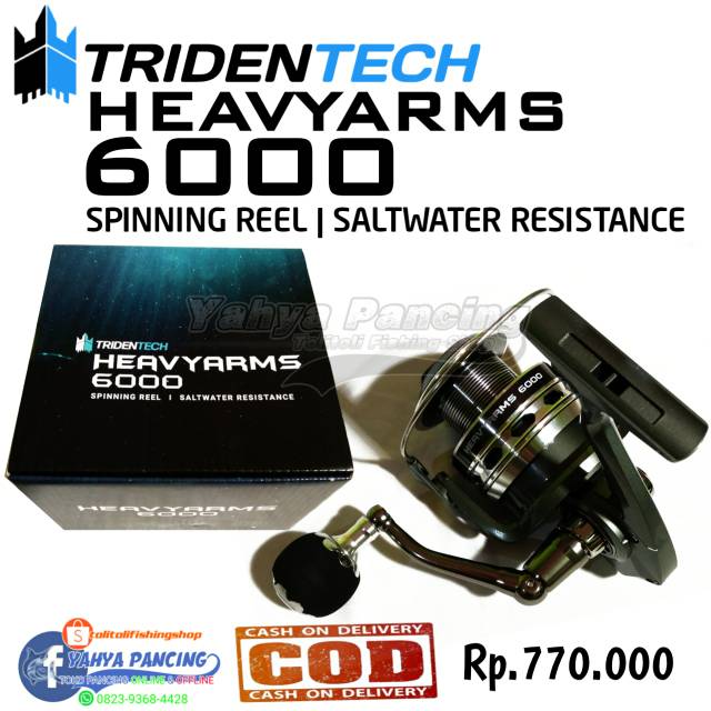 ( COD ) Reel TRIDENTECH HEAVYARMS 6000 Power Handle