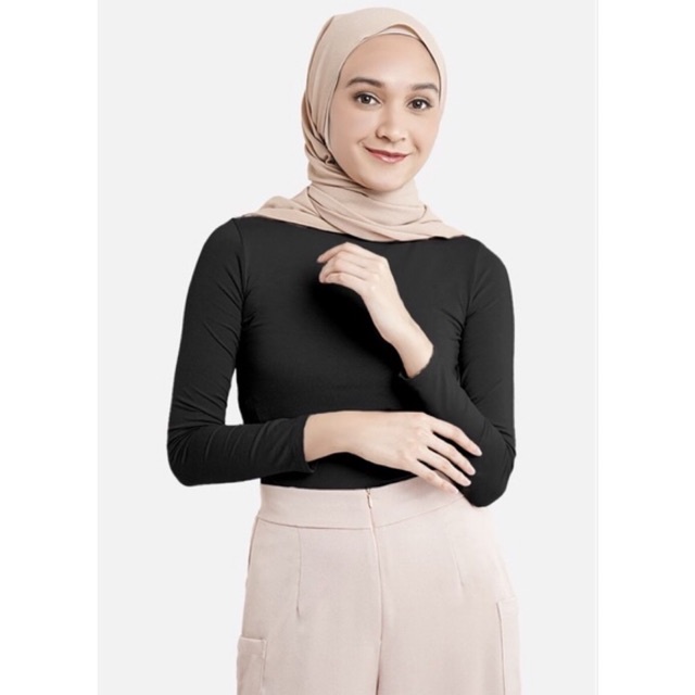 chandani.id • MANSET TURTLE NECK COOLTECH | manset basic hijab size reguler sage broken white mocca black pengantin wisuda kondangan