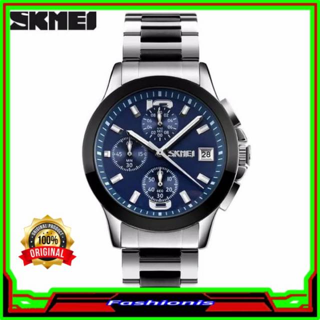 JAM TANGAN PRIA SKMEI 9126 ORIGINAL CHRONO analog water resistant