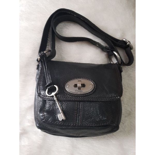 tas fossil maddox turnlock black preloved