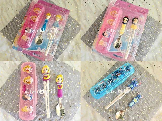 Training chopstick Elsa / Sumpit Latih Anak / Sumpit Set Anak Elsa