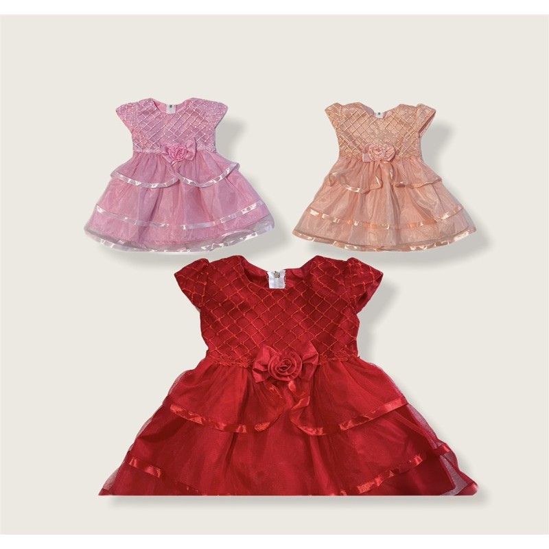 Dress pesta baby / Dress tutu bayi 0-6 bulan