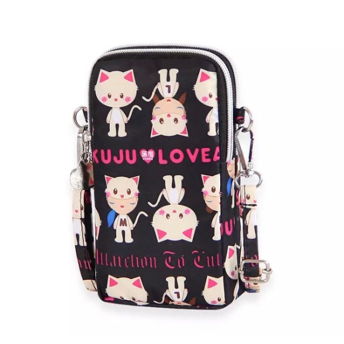 Tas Selempang Sling Bag Love Murah Meriah Import Mini Kondangan Ibu I2W6 Tali Jahit Hp Mewah Rantai 