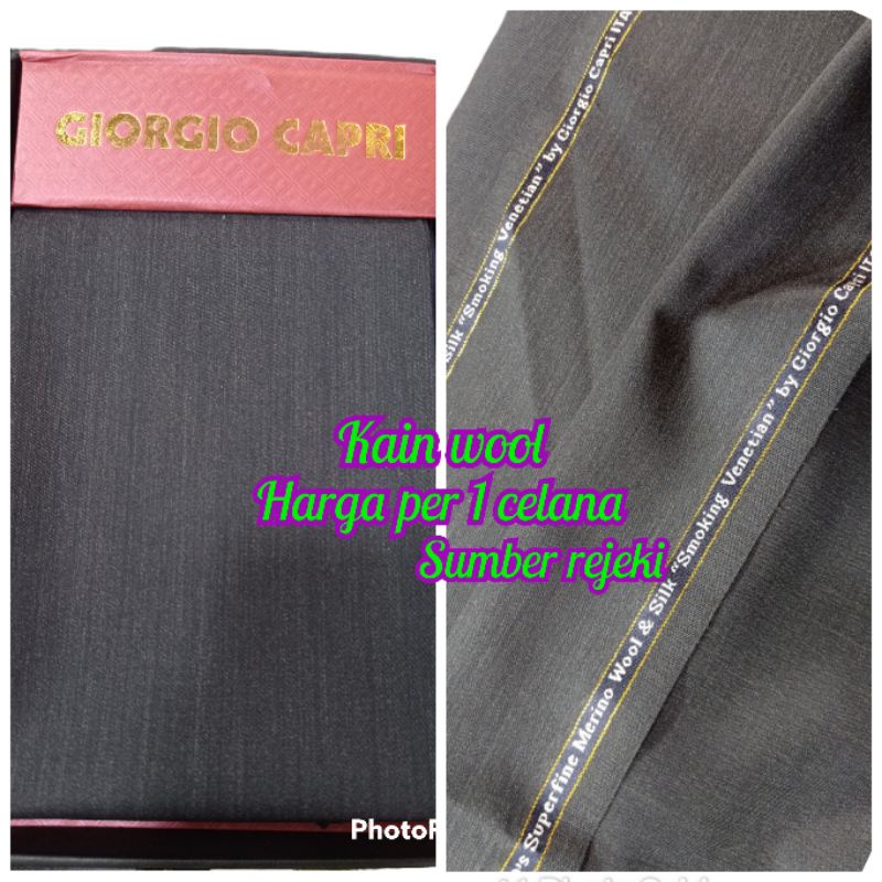 Kain stelan jas. celana wool / Kain wool super 160's By Giorgio capri made in italy