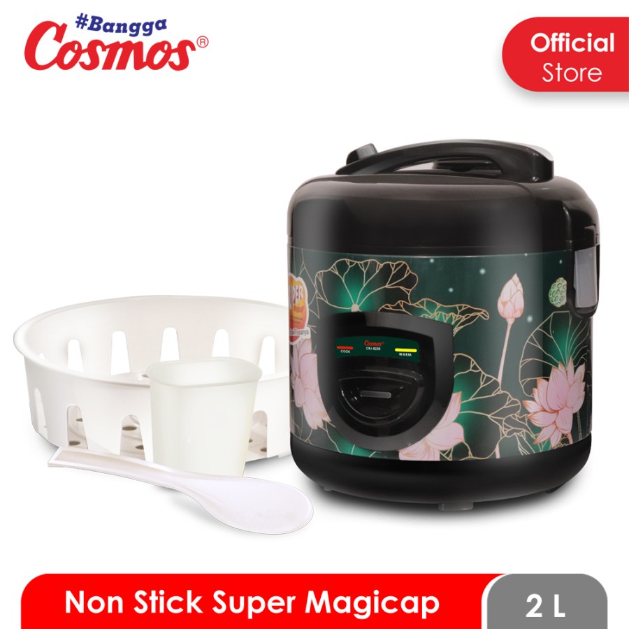 Rice Cooker Magic Com Cosmos CRJ-8228 B Non Stick  2.0L Lotus Series