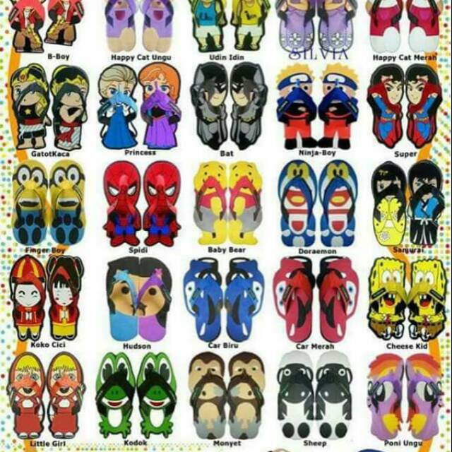 Sancu jumbo || sancu dewasa || sandal lucu || sancu size 42 || sandal karakter dewasa