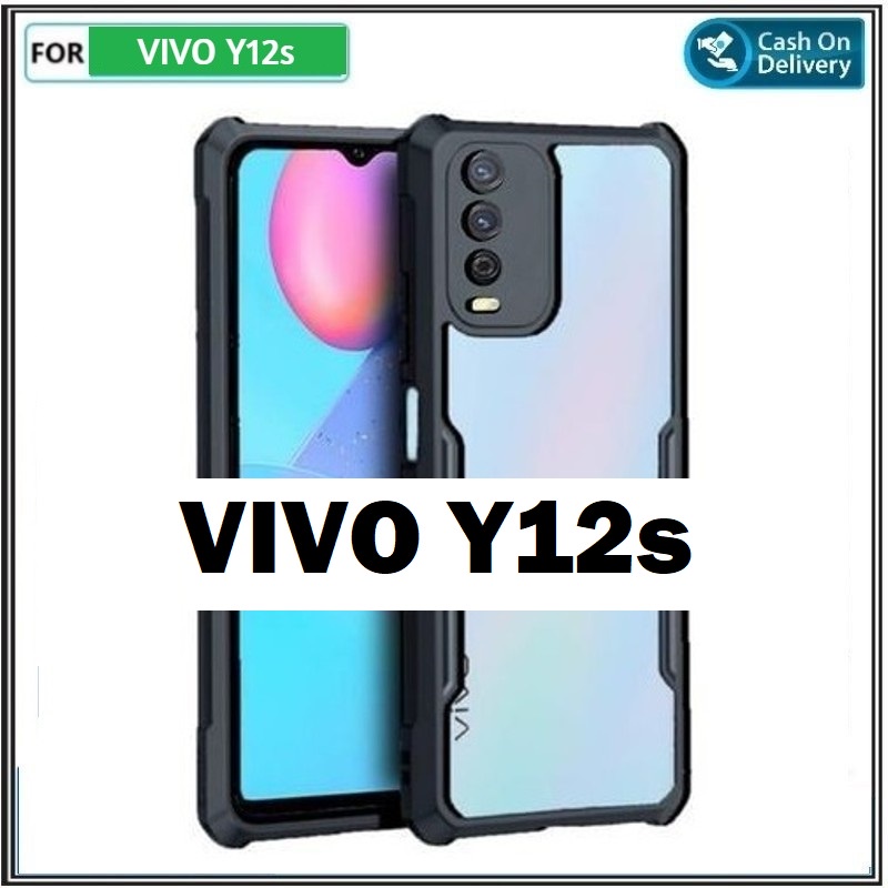 Case Vivo Y12s - Y20s G Case Armor Shockproof Bumper Transparent Protect Camera