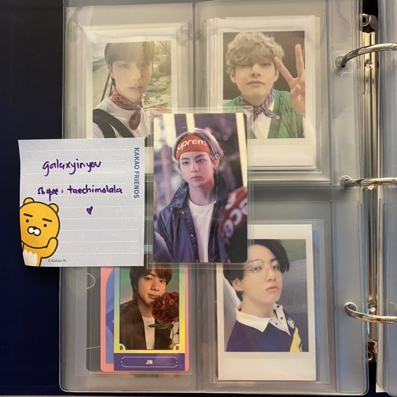 BTS kim taehyung memories 2017 dvd photocard official pc memo17 tae supreme