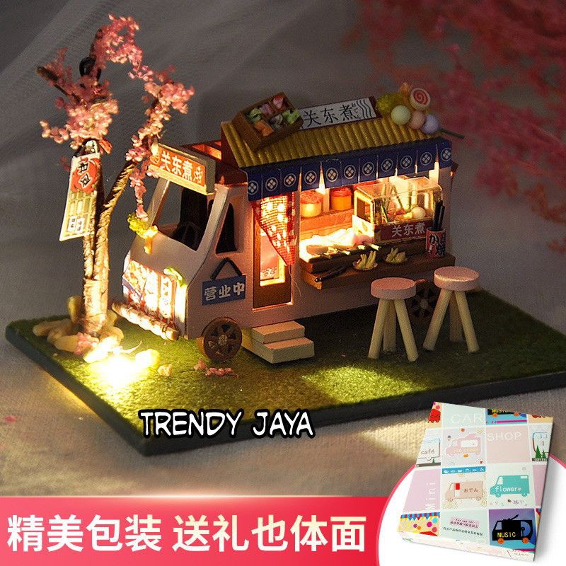 DIY Miniatur ODEN BUS SHOP Puzzle Craf (TC8-4 LED)