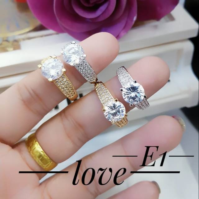 Xuping cincin lapis emas 24k 3011