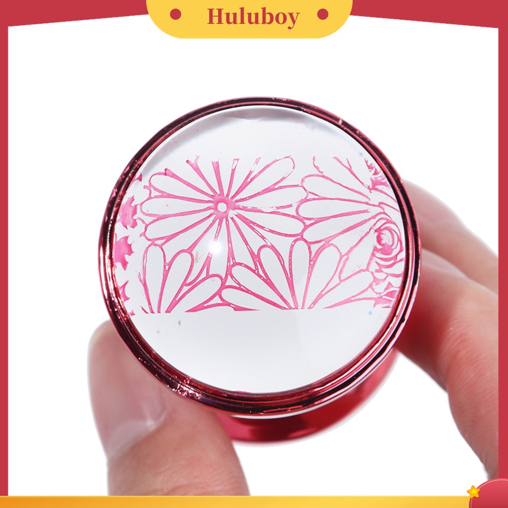 Huluboy Huluboy♡ 1 Set Stempel Nail Art Bahan ABS Kualitas Tinggi