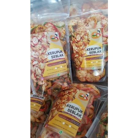 

Kerupuk seblak pedas kencur daun jeruk 170gram