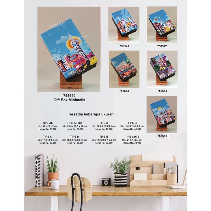 

Kotak kado/Kotak Hadiah/Gift Box Minimalis A Plus_Big City Blue_London