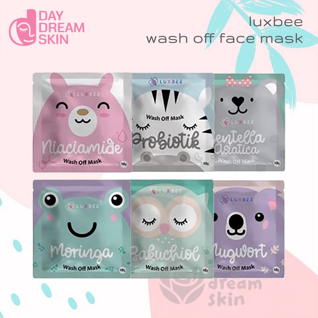 Luxbee Wash Off Mask Masker Organik Bpom
