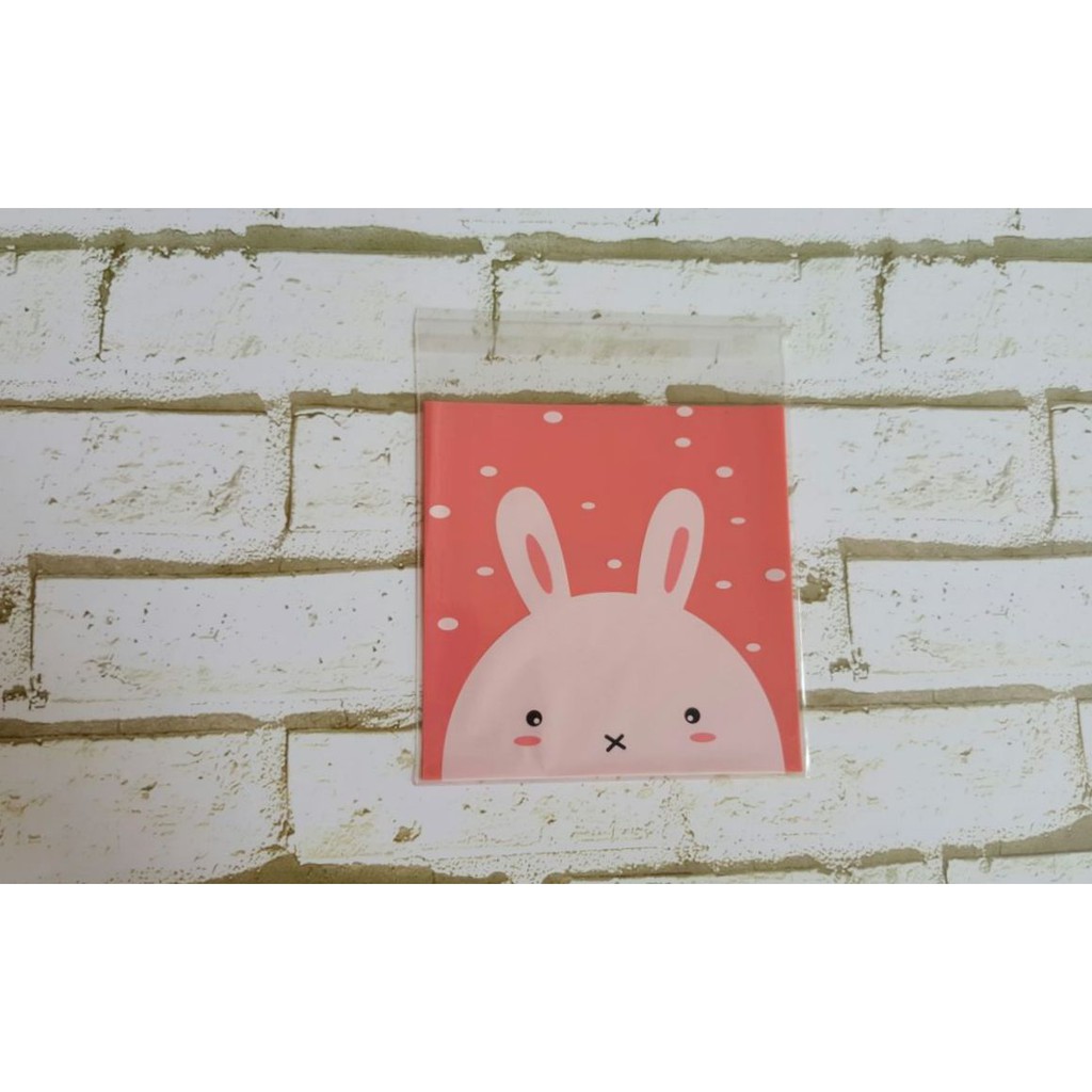 

Plastik Fancy Cookies - Kue - Permen - Accessories Bunny Pink 14x14