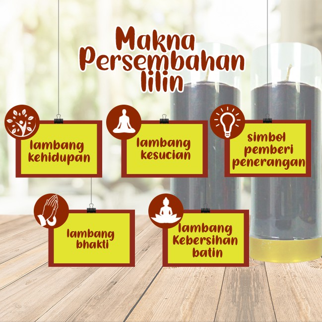 Lilin Lotus Hitam Serbaguna Pilar 1/2 Kati Sepasang
