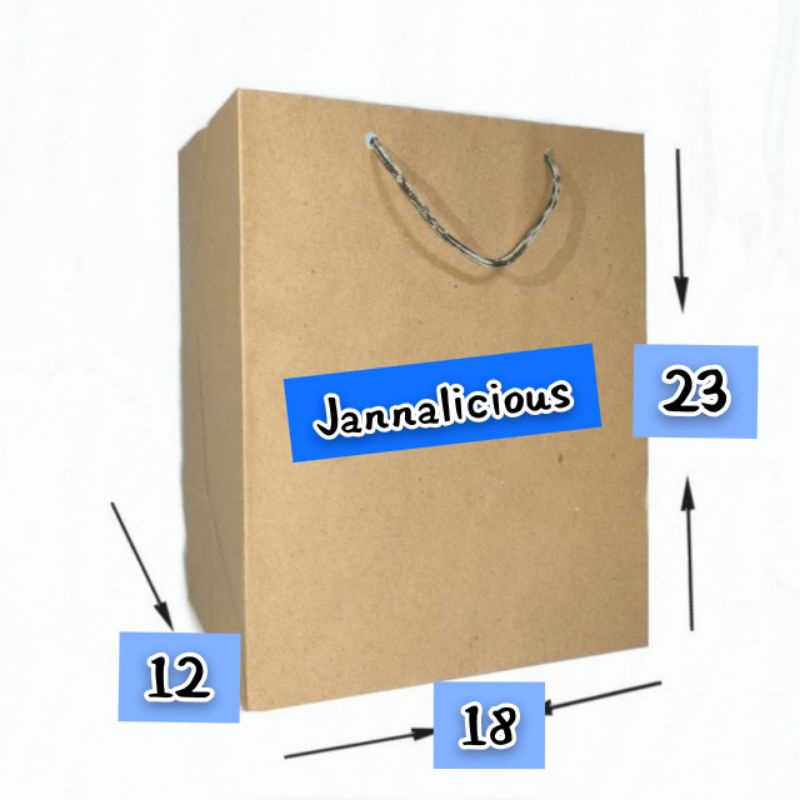 

[6 pcs] Paper Bag R5 uk. 18cm x12cm x 23cm
