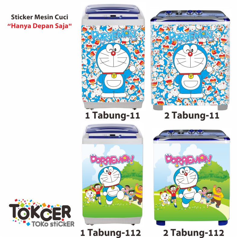 Stiker Mesin Cuci DORAEMON