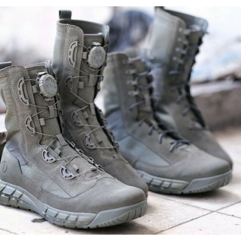 Sepatu PDL TNI Polri BOA Parabellum Xtracx Tundra Grey Original