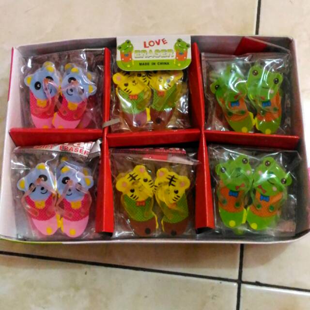 

Penghapus bentuk Sandal isi 2