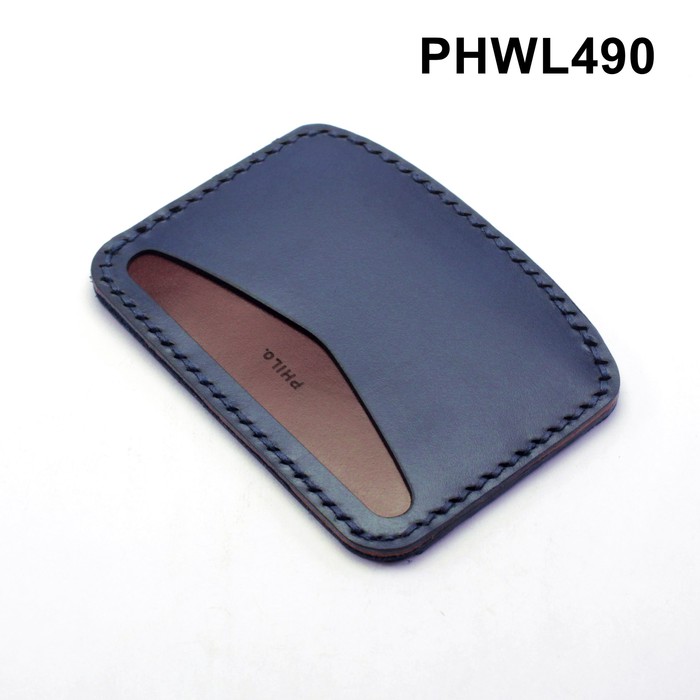 dompet kartu dua warna card wallet - slim wallet jahit tangan PHWL490