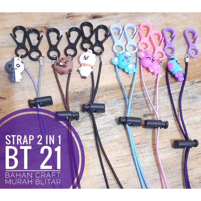 Strap 2 in 1 BT 21/konektor masker BT 21