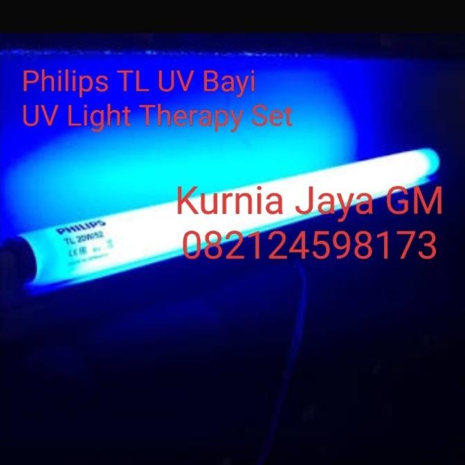 Philips TL UV Blue Light 20 watt / Lampu UV Bayi Kuning KOMPLIT SET