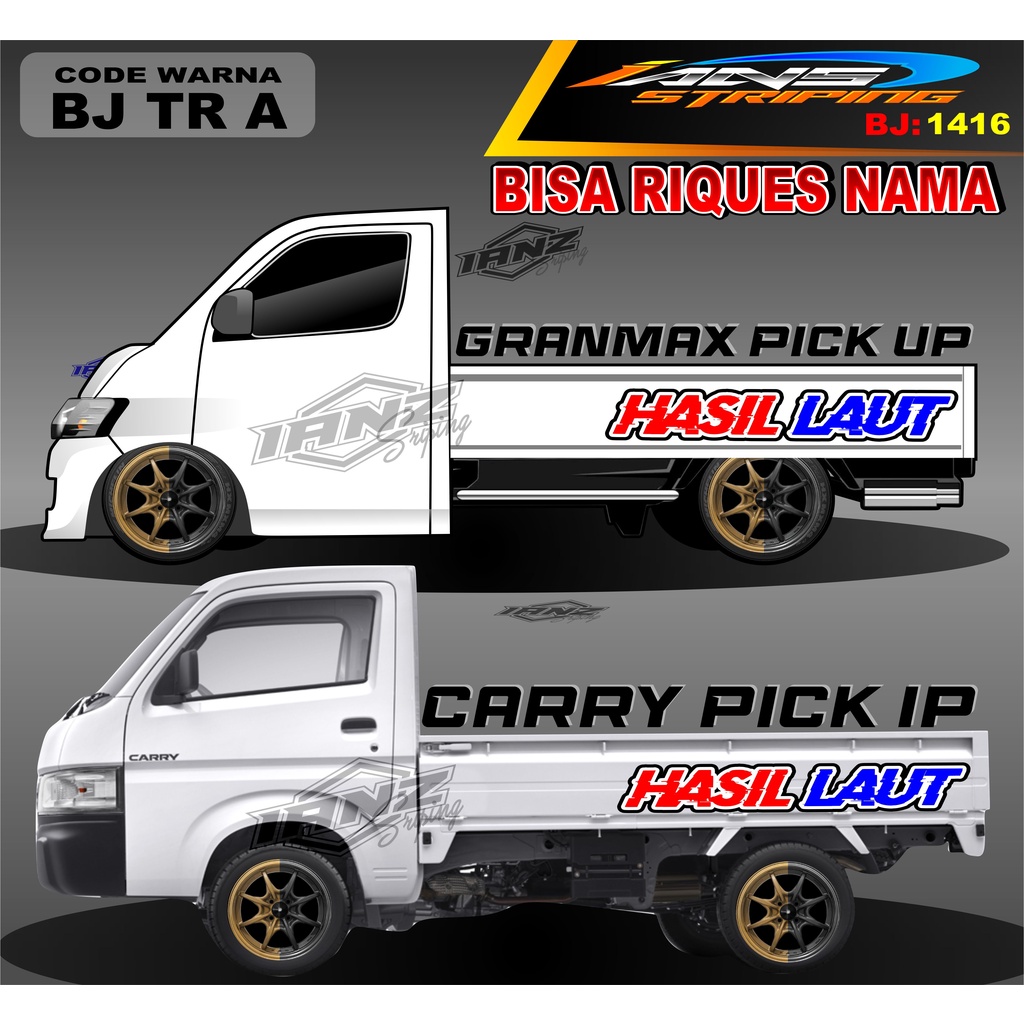 STICKER TULISAN BAK SAMPING GRANMAX PICK UP / STICKER BAK SAMPING GRANMAX / DECAL STICKER GRANMAX PICK UP