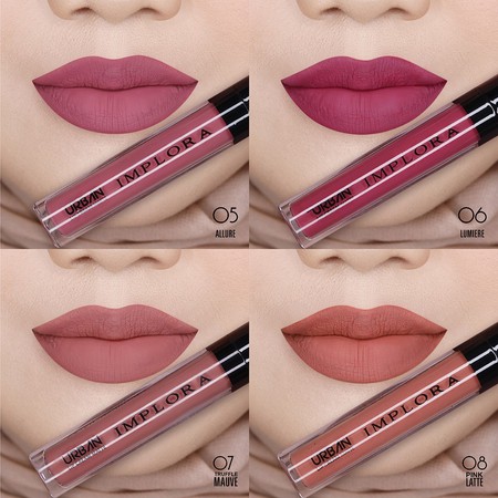 IMPLORA Urban Lip Cream Matte Original BPOM WARNA LENGKAP