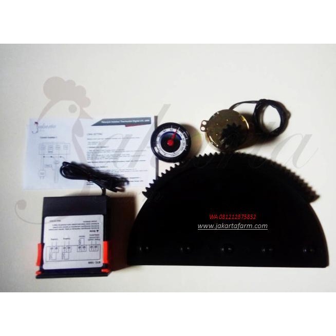 Termostat Digital Gear Rak Mesin Tetas Telur Hygrometer